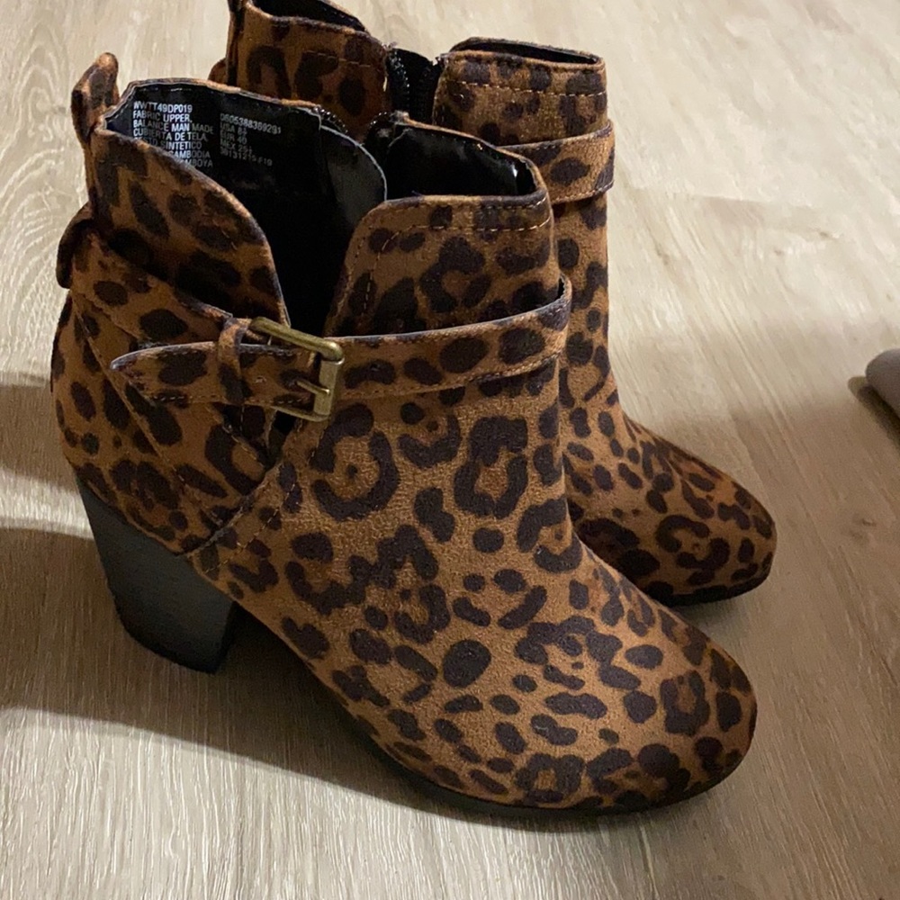 Cheetah booties